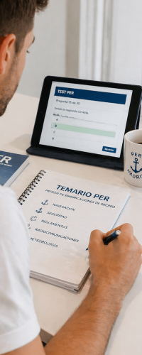 preparación con test PER en Madrid para volver a presentarse al examen